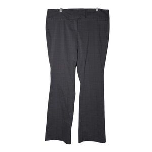 Torrid Flare Leg Slacks Plaid Gray Size 20R Dress Pants Stretchy Flared